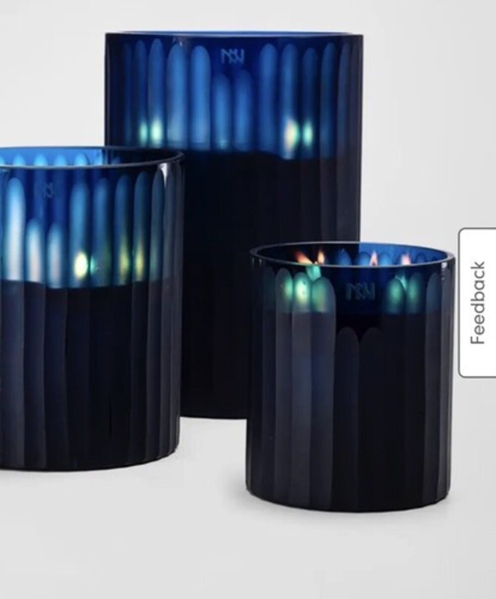 ONNO Collection Small Royal Ginger Fig Candle Blue Brand New Ships Fast 280 G